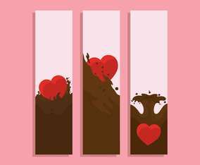 Chocolate Splash Portrait Banner