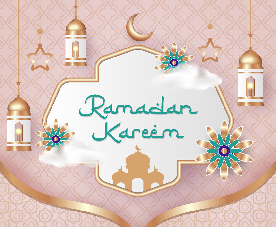 Ramadan kareem islamic greeting background