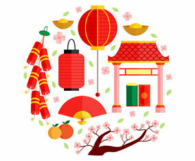 Free cny festivity - Vector Art
