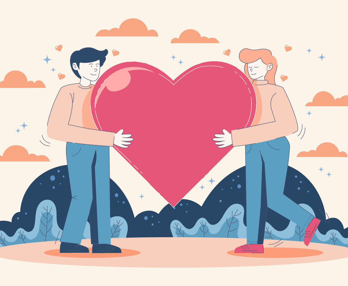 A Couple Hug Heart