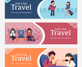 Applying New Normal Protocol in Public Train | FreeVectors