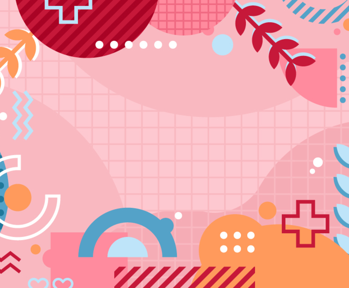 Colorful Abstract Flat Geometric Background