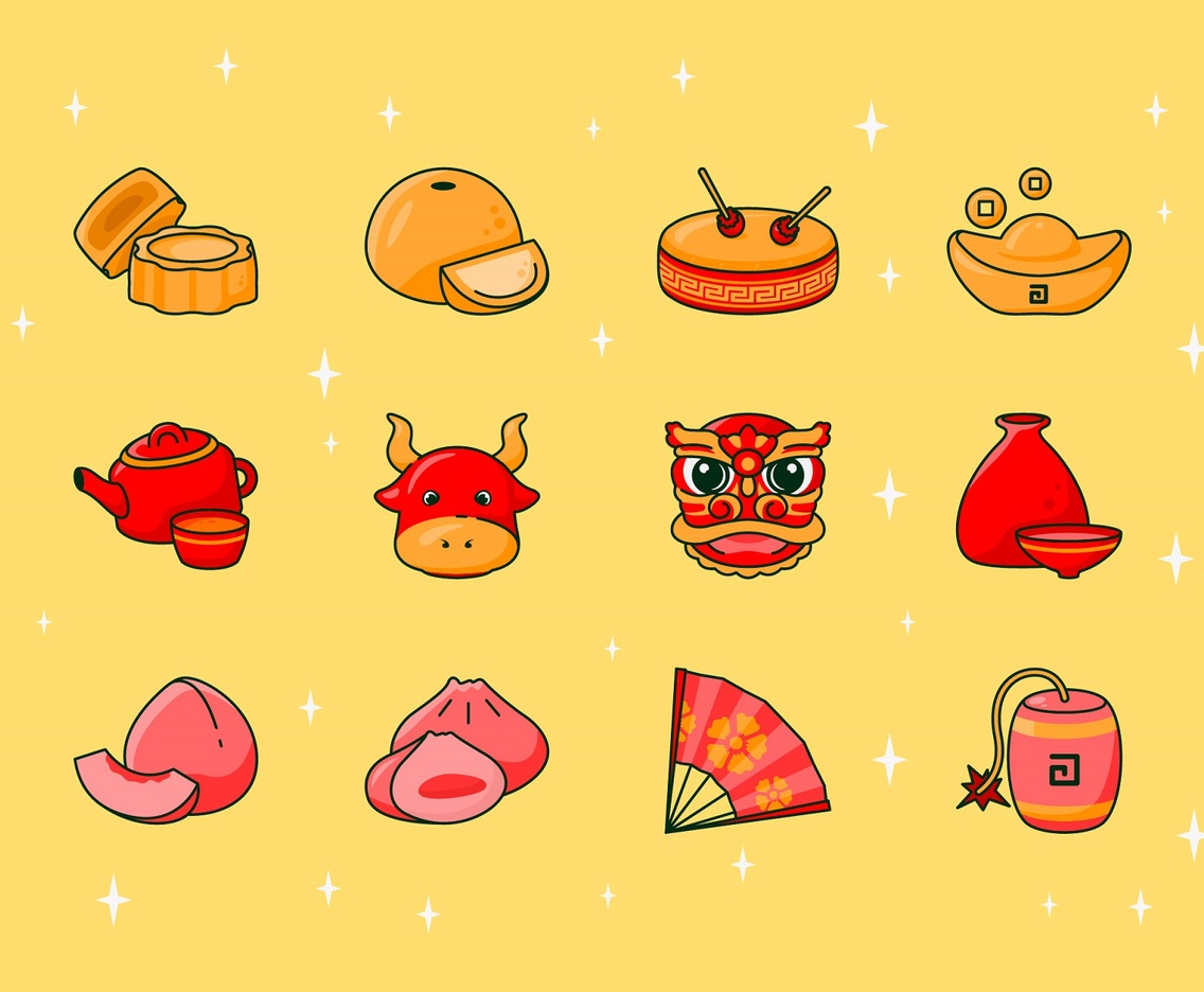 Gong Xi Fa Cai Icon Set