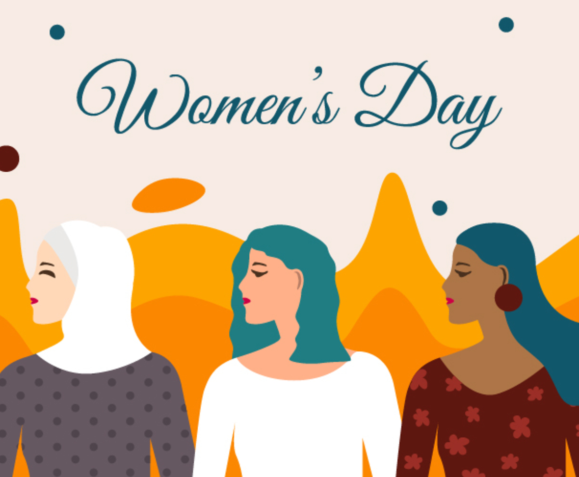 Women Day Awareness with Different Character
