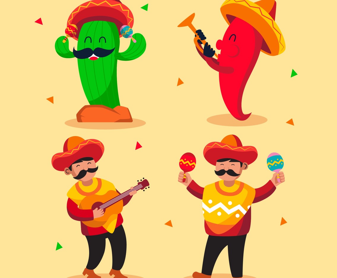 Cinco de Mayo Festival Character Collection