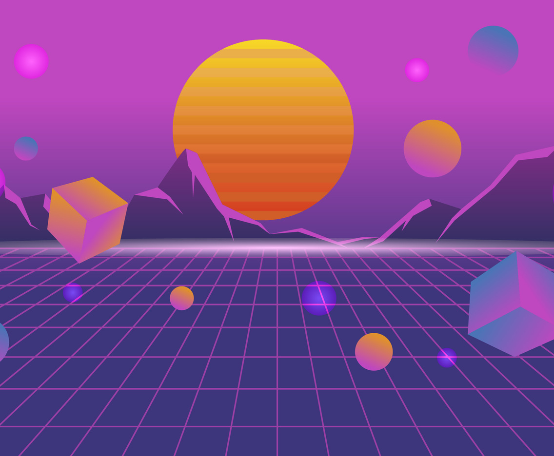 Retro Futuristic Background