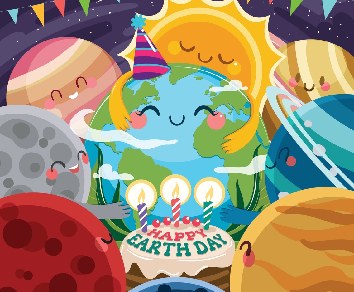 Celebrating Earth Day with Solar System Planets