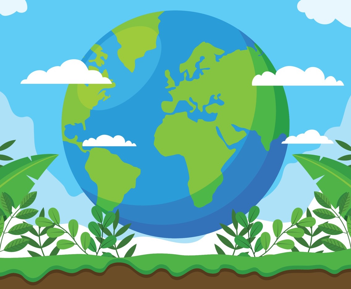 Flat Earth Day Background