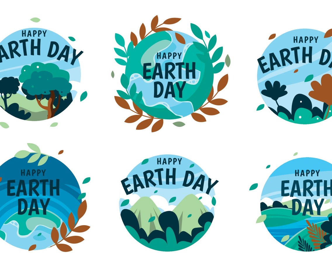 Earth Day Badges Collection