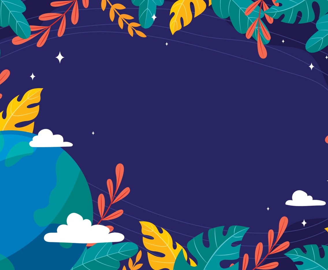 Earth Day Floral Frame