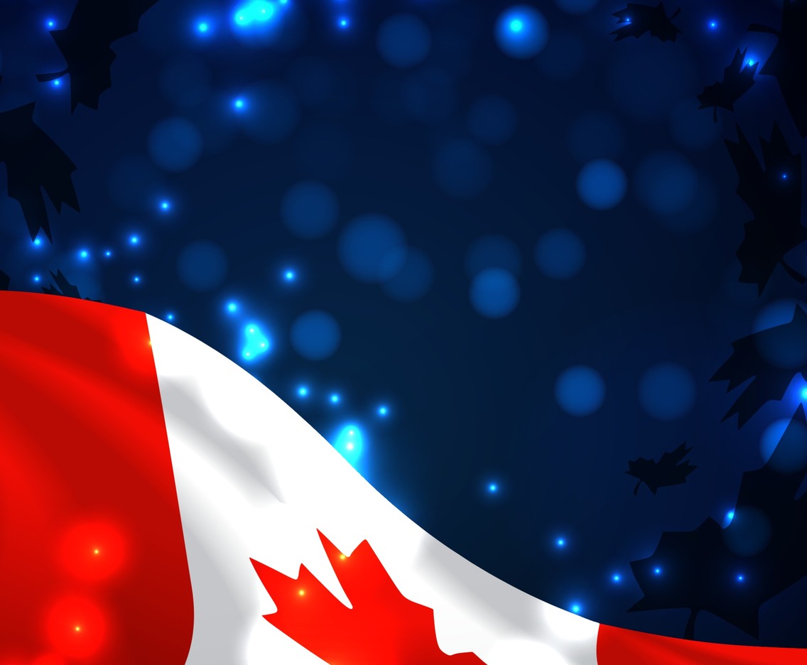 Modern 3D Canada Day Background