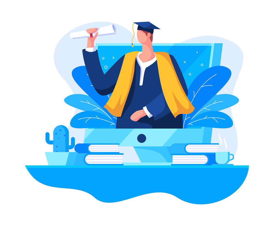 Online Graduation Concept