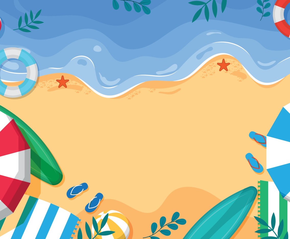 Beach Background Top View