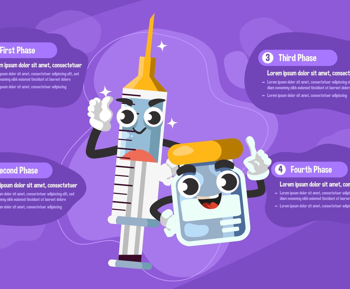 Covid-19 Vaccine Infographic Concept