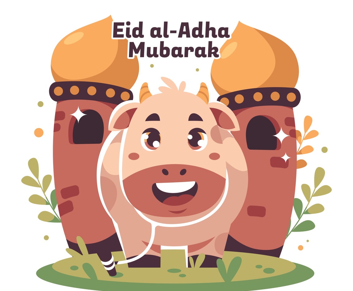 Smiling Cow on Eid Al Adha