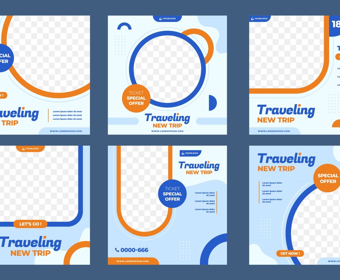 Traveling Social Media Post Template