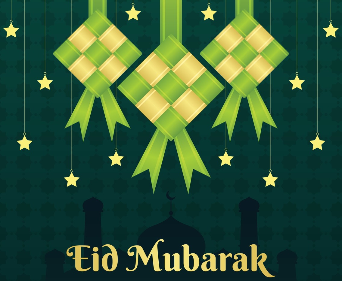 Aidilfitri Ketupat Background