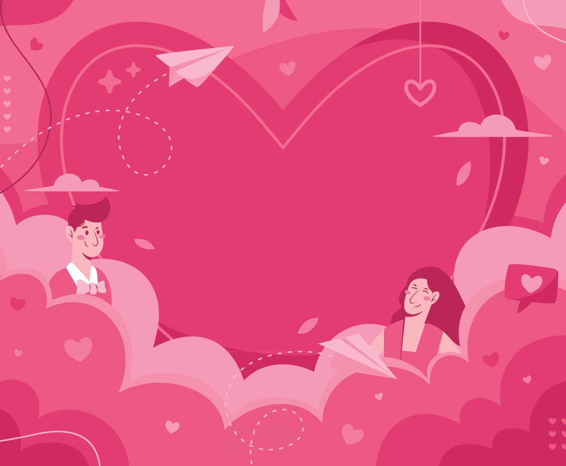 Valentine Pink Abstract Background
