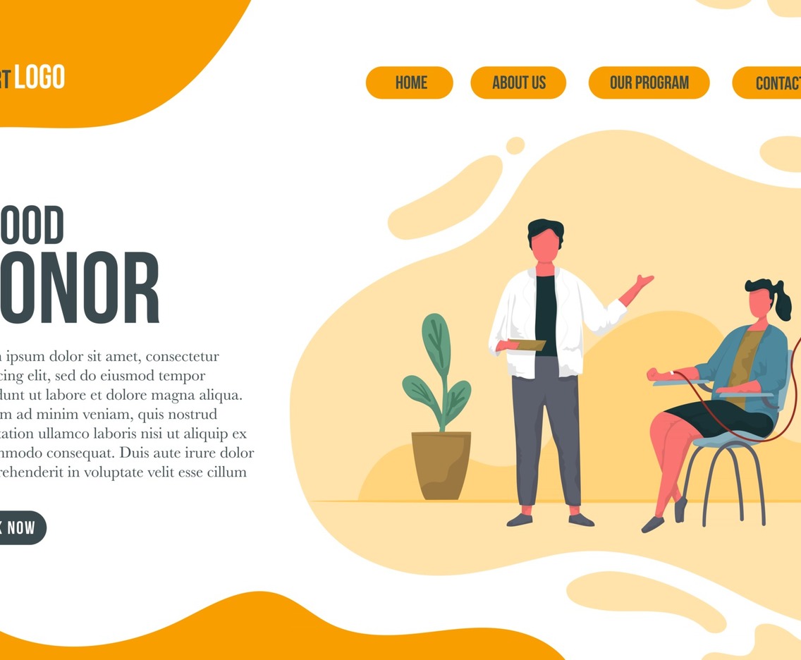 Blood Donor Landing Page