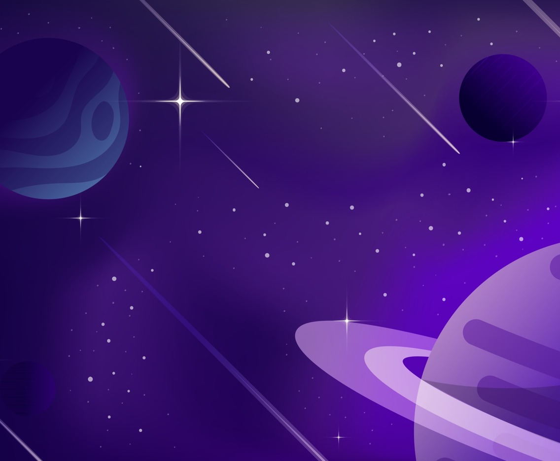 Space with Planet Concept