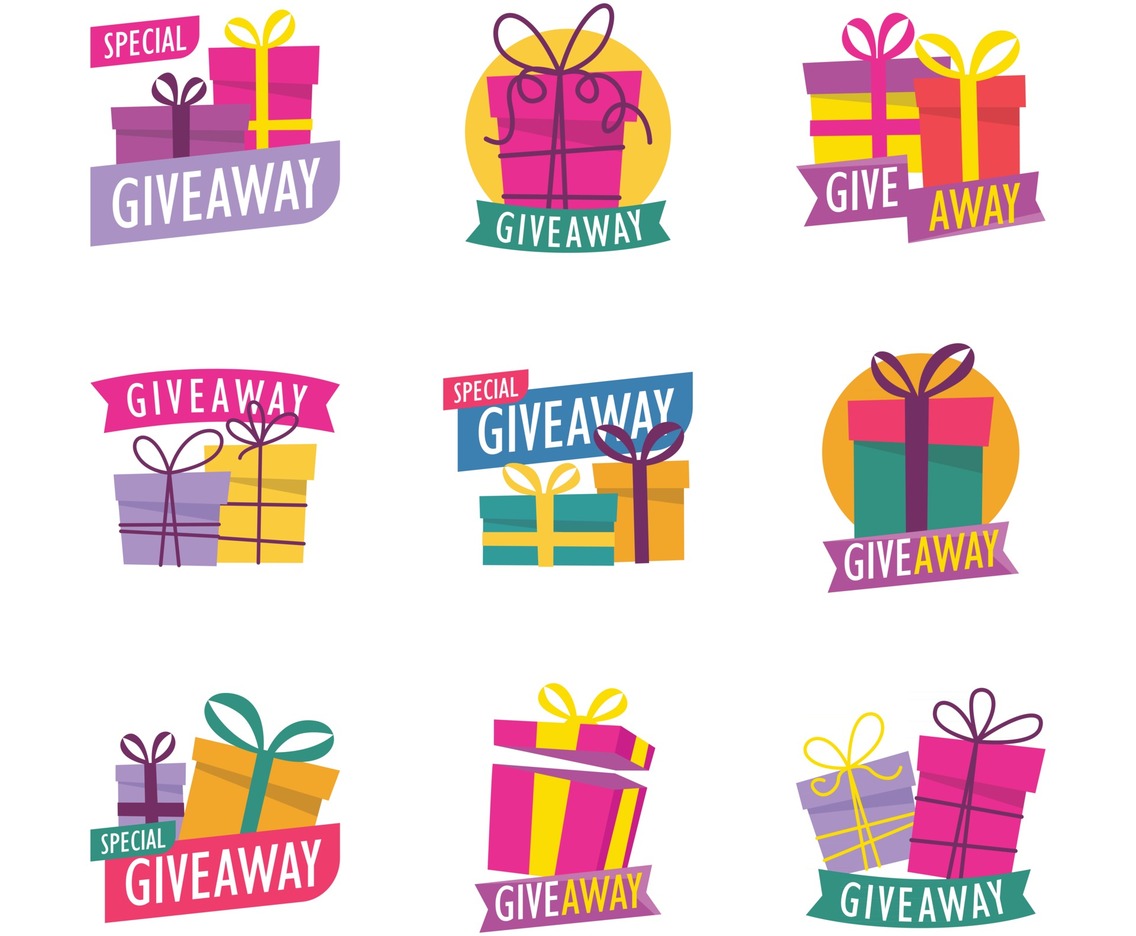 Giveaway Surprise Gift Box Sticker Set
