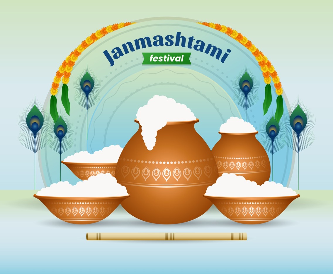 Janmashtami Festival Background