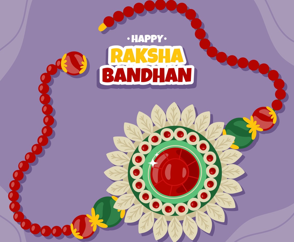 Handdrawn Rakhi Wristband for Raksha Bandhan Celebration