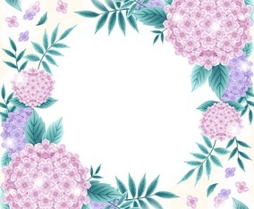 Beautiful Hydrangea Frame Template