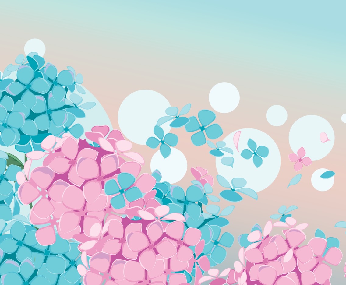 Beautiful of Hydrangea Flower Background