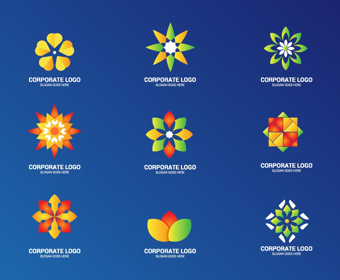 Flowers Logo Element