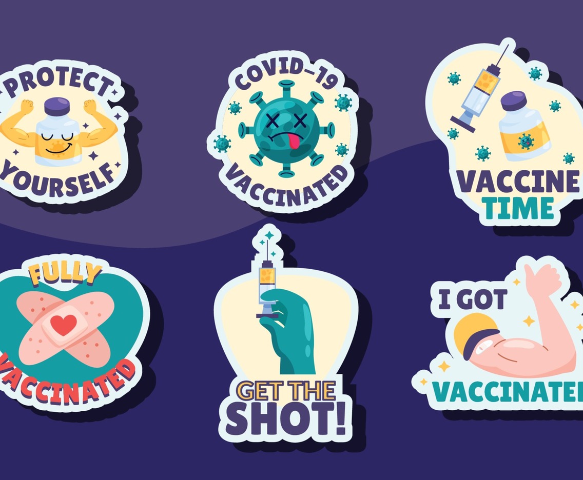Covid-19 Vaccine Campaign Badges Collection