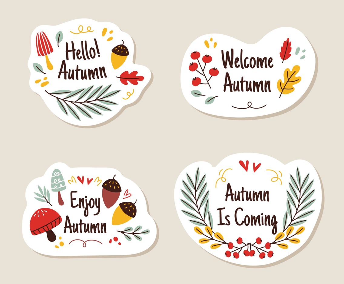 Autumn Sticker Set