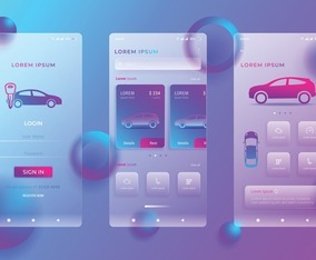 General UI Icons Glassmorphism Icon | FreeVectors