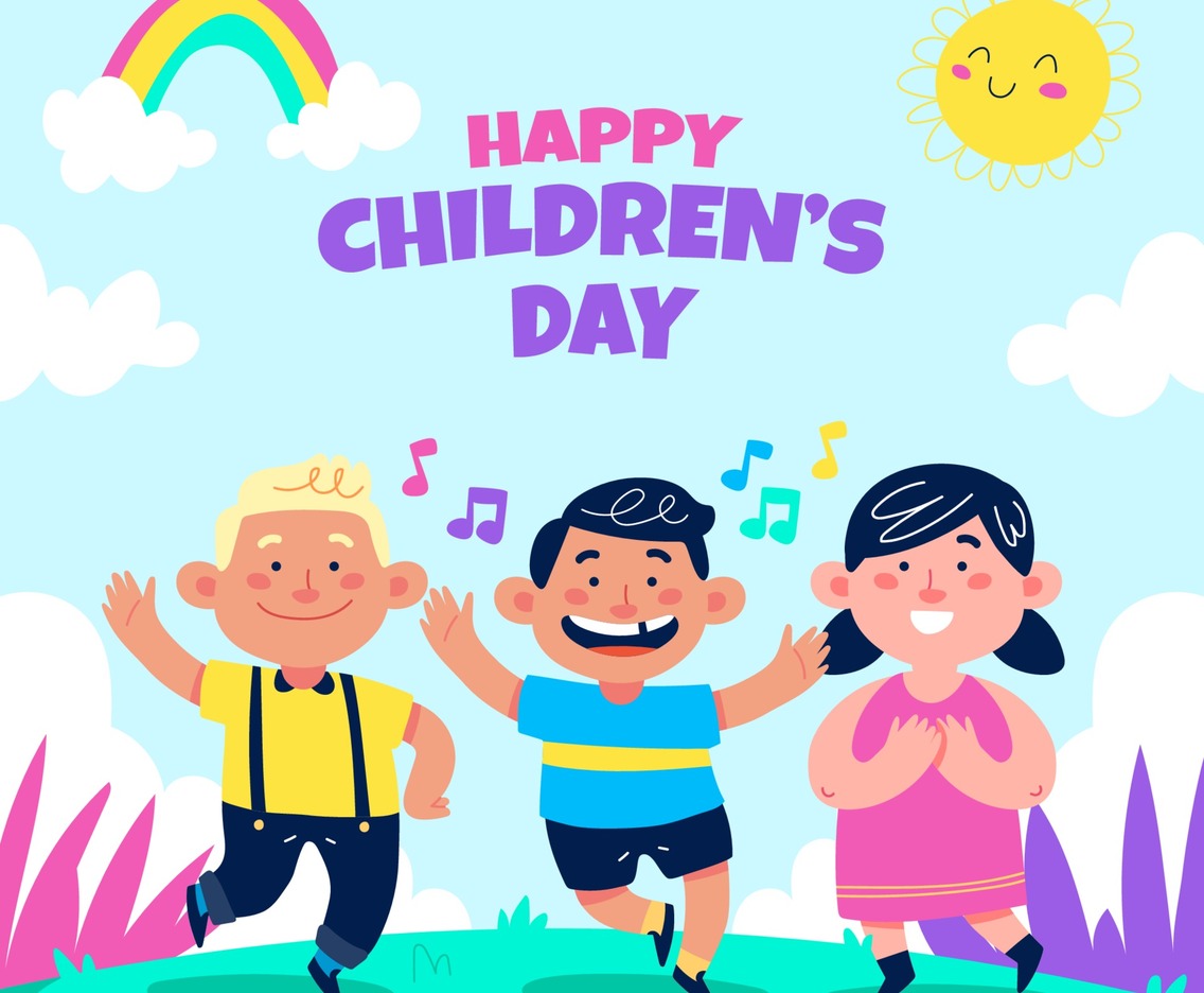 Happy Children Dance Together