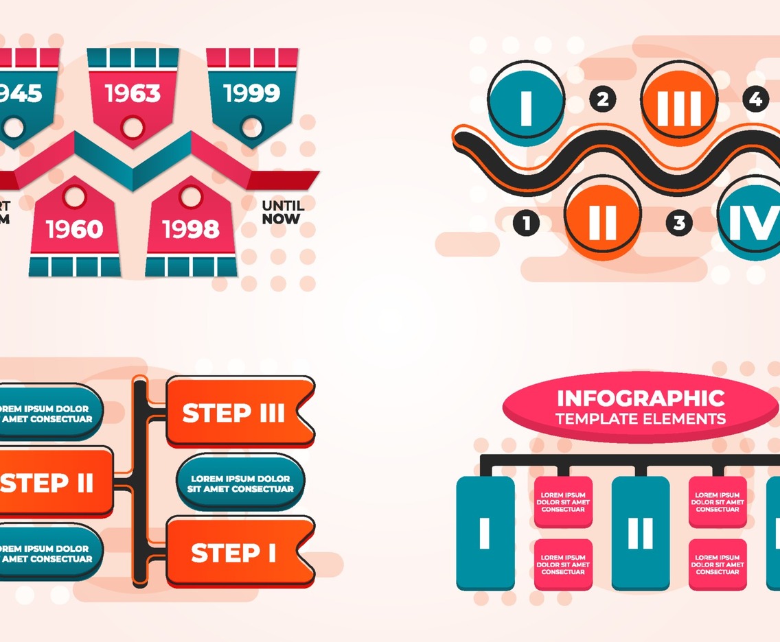 Timeline Infographic Elements
