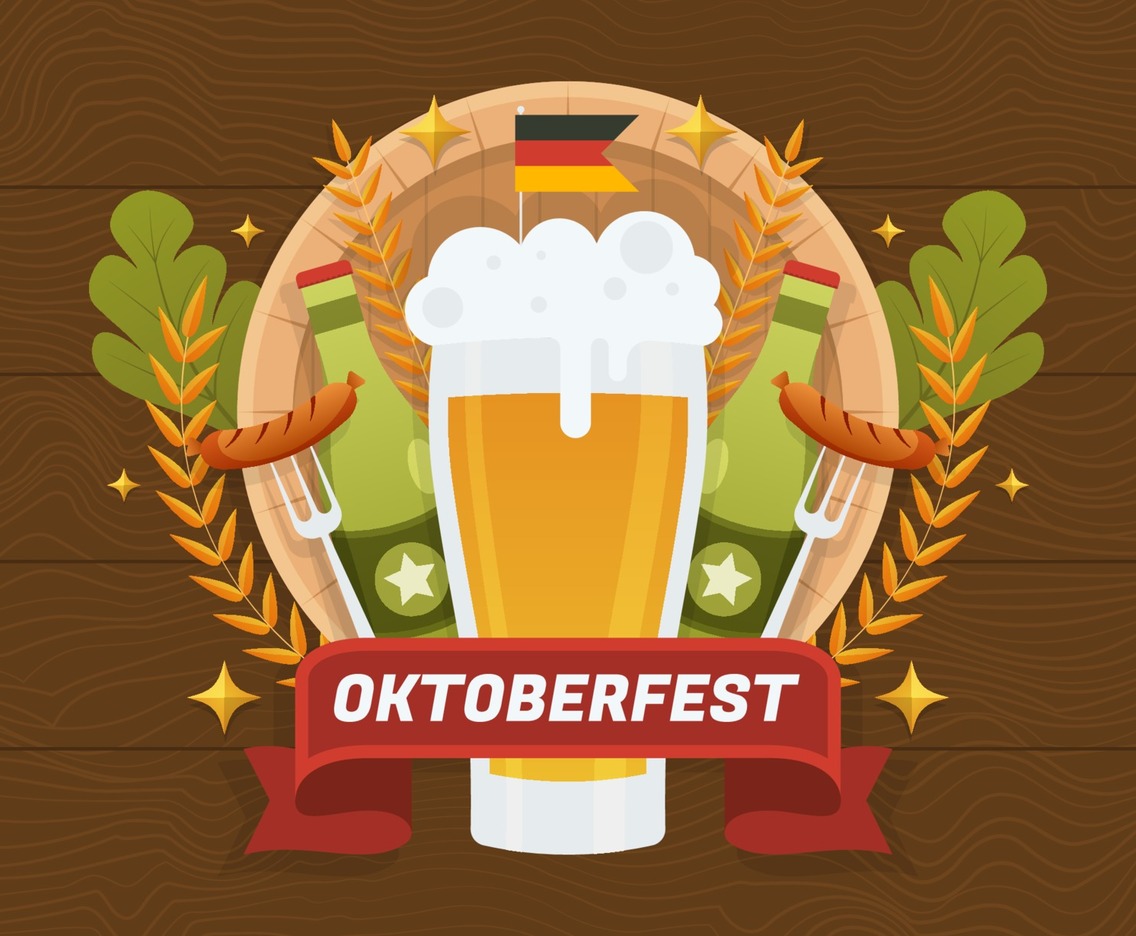 Oktoberfest Flat Background