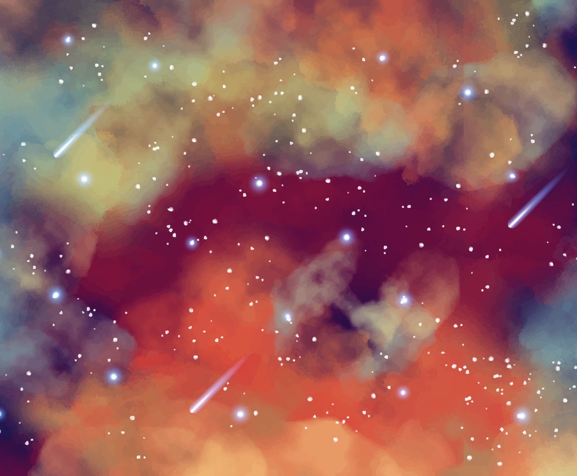 Watercolor Galaxy Background