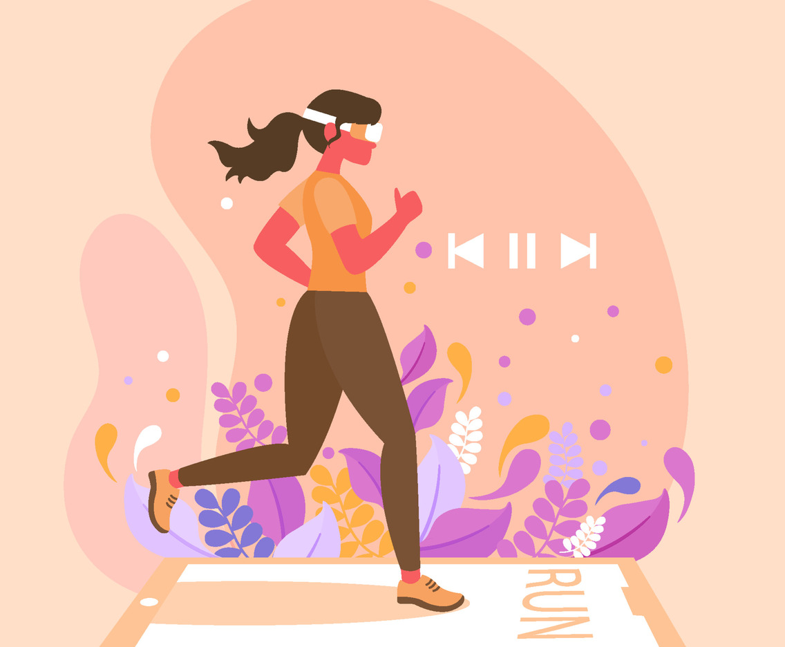 People Running Illustration
