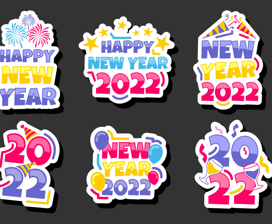 2022 New Year Sticker Pack