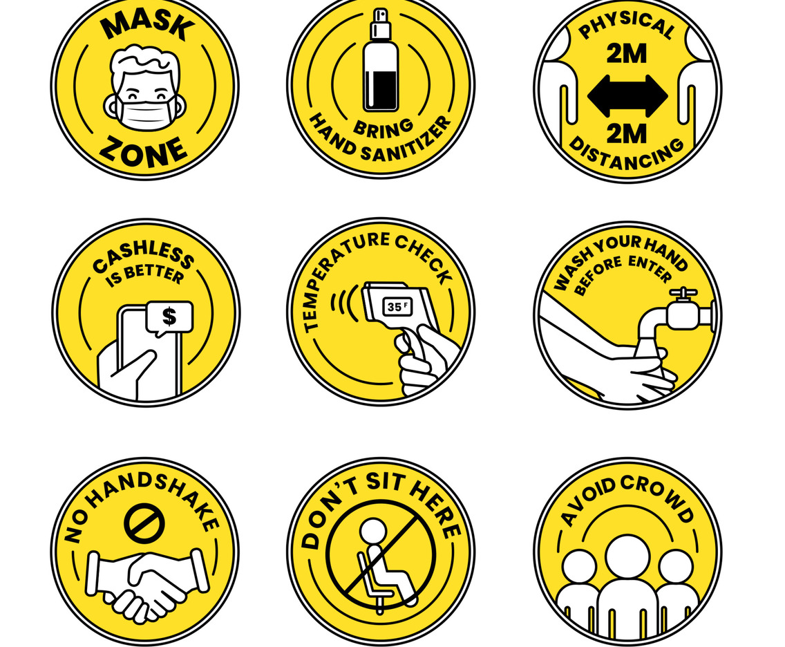 New Normal Yellow Sticker