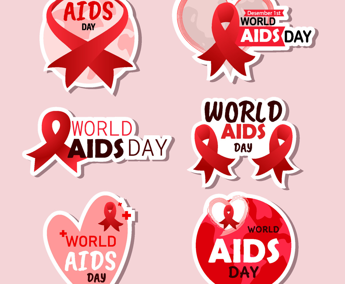 World AIDS Day Sticker Concept