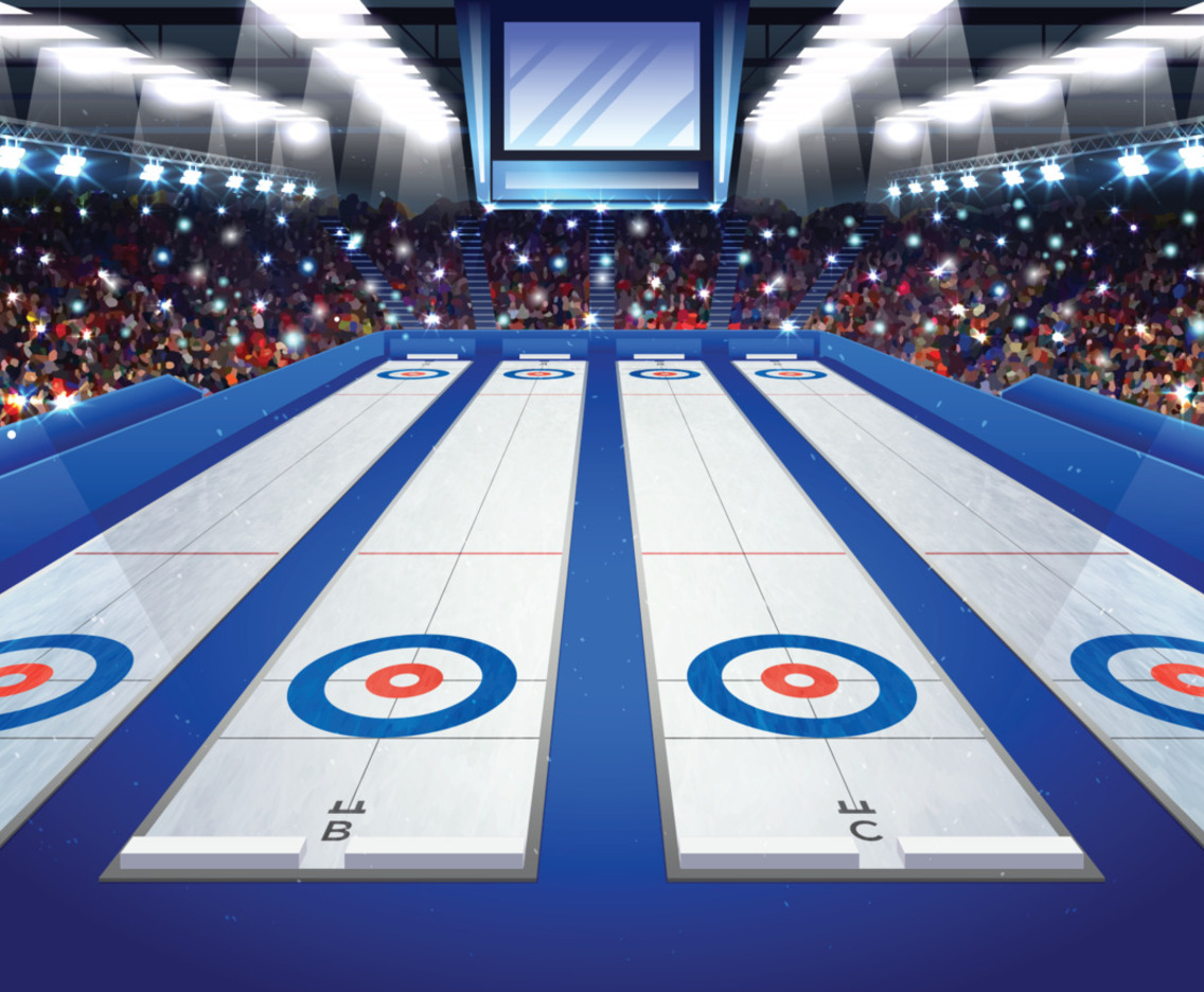 Curling Stadium Background Concept