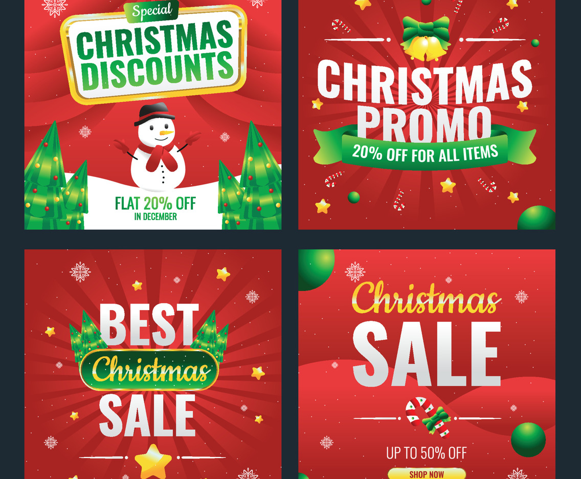Christmas Sale Social Media Post Collection