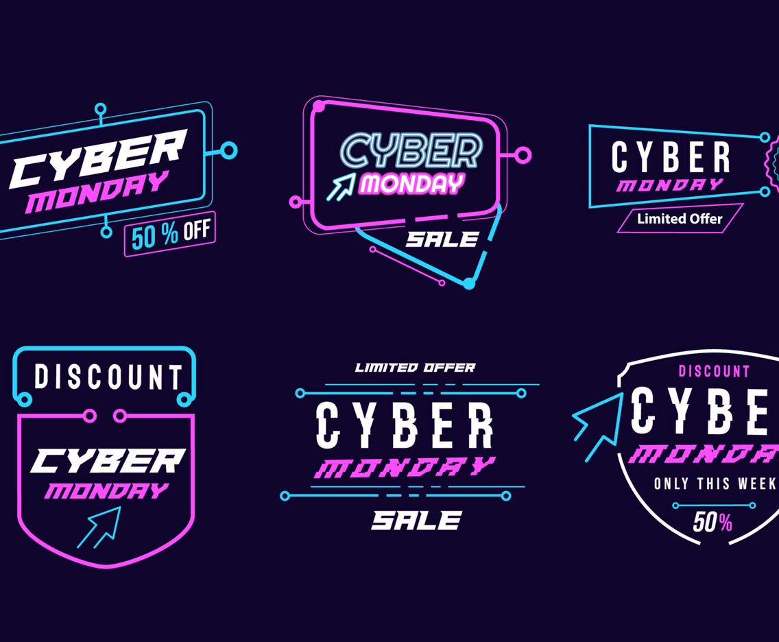 Cyber Monday Badge Set