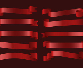 Realistic Ribbon Background | FreeVectors