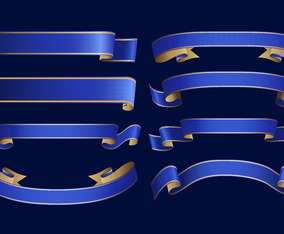 Realistic Ribbon Background | FreeVectors
