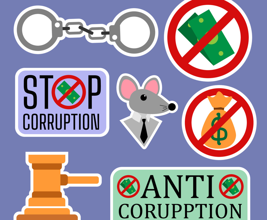Anti Corruption Sticker Set