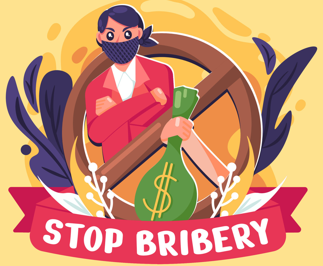 Stop Bribery Concept