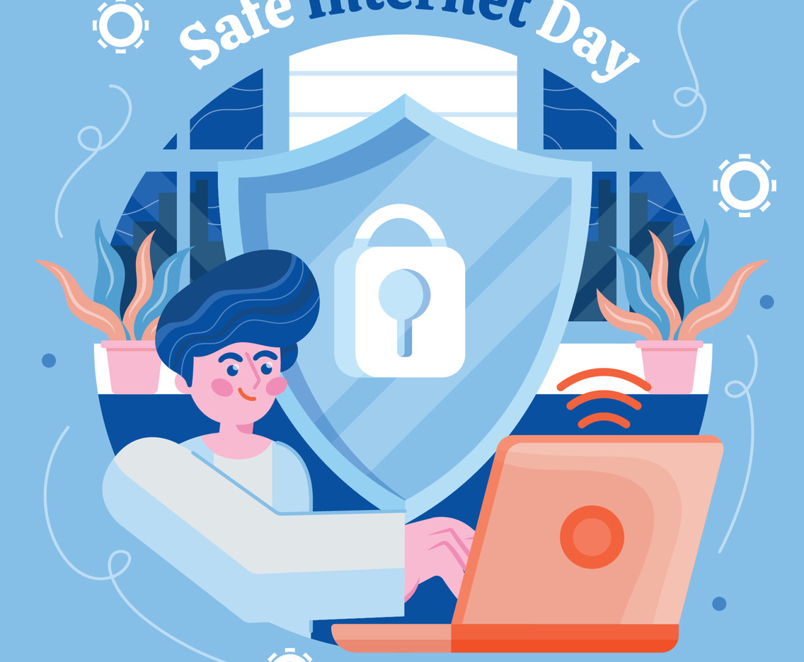 Safe Internet Day Background Template