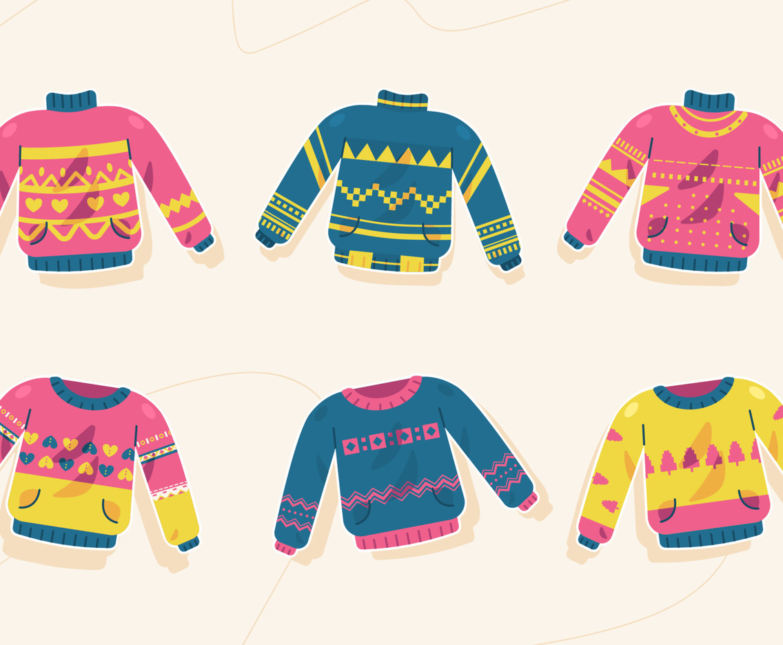 Ugly Sweater Sticker Collection